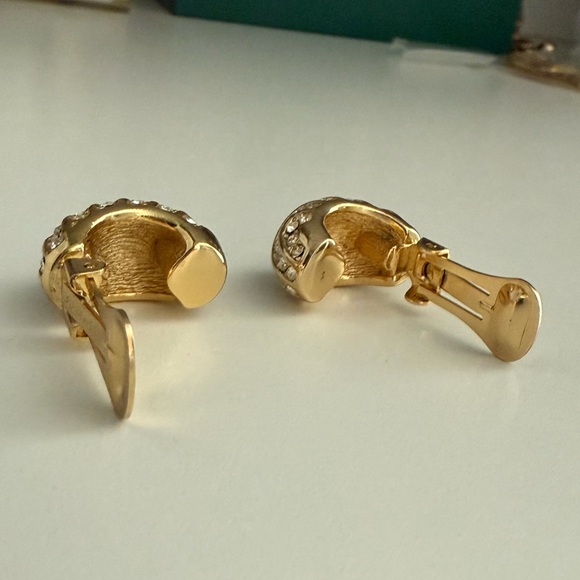 Christian Dior 18k gold plated vintage clip on earrings - Picture 10 of 16